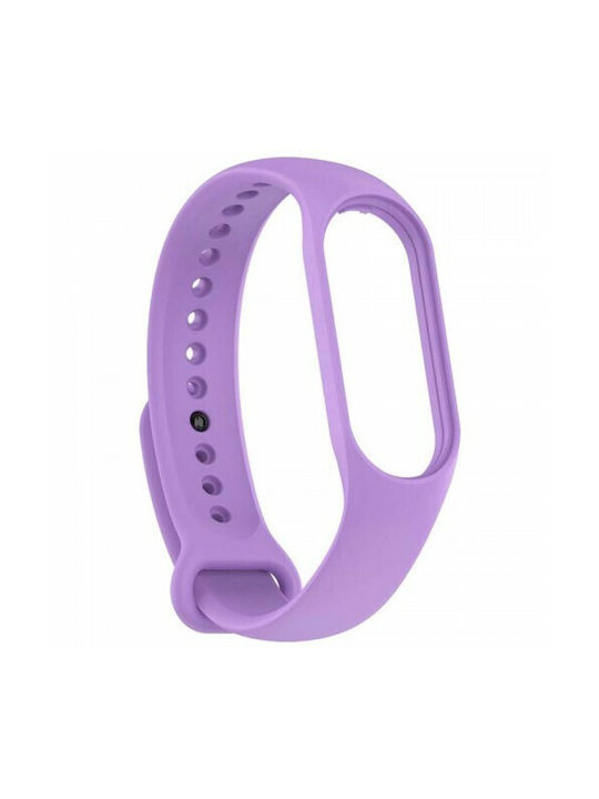 Λουράκι Σιλικόνης για Xiaomi Mi Smart Band 7 Χρώμα: Λιλά