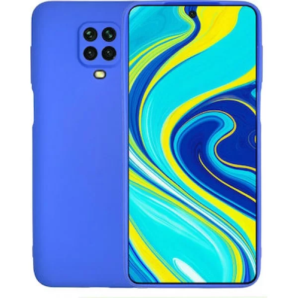 OEM Θήκη Σιλικόνης Back Cover για Xiaomi Redmi Note 9S/9 Pro Χρώμα: Μπλέ