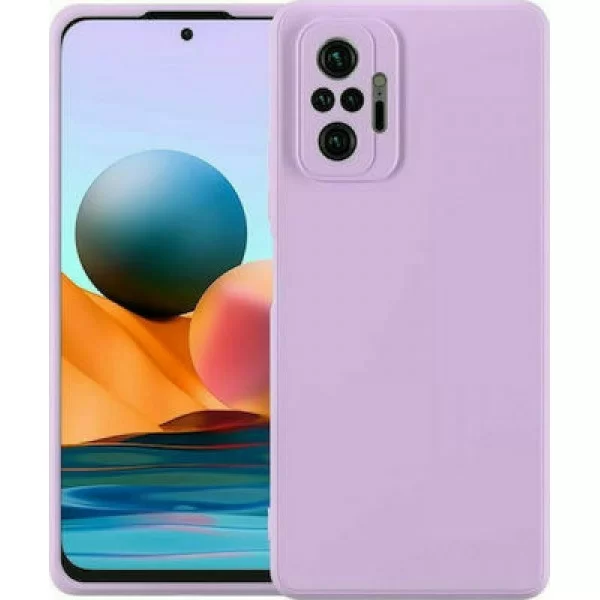 OEM Θήκη Σιλικόνης Soft TPU Back Cover Για Xiaomi Redmi Note 10 Pro 4G Χρώμα: Λιλά