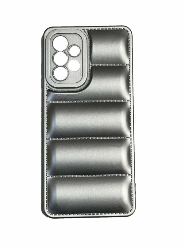 OEM Θήκη Πλάτης Σιλικόνης Puffer Jacket για Samsung Galaxy A52 A525F/A52 5G A526B/A52S A528B Χρώμα: Ασημί