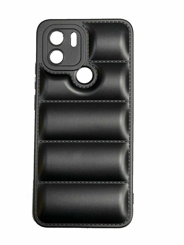 OEM Θήκη Πλάτης Σιλικόνης Puffer Jacket για Xiaomi Redmi A1 Plus Χρώμα: Μαύρο