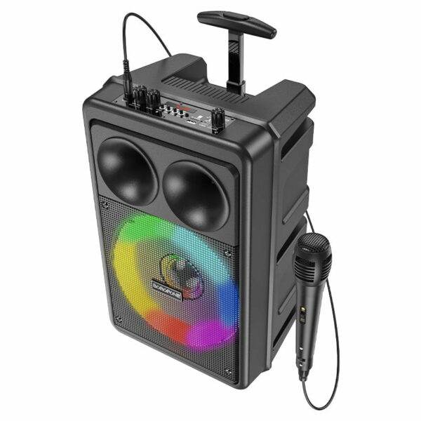 Borofone P9 Ασύρματο Ηχείο Bluetooth Karaoke 2200mAh Χρώμα: Μαύρο