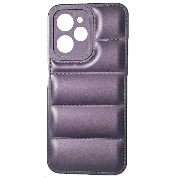 OEM Θήκη Πλάτης Σιλικόνης Puffer Jacket για Xiaomi Redmi Note 12 Pro Χρώμα: Μώβ