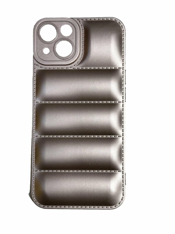 OEM Θήκη Πλάτης Σιλικόνης Puffer Jacket για Iphone 13 Χρώμα: Ρόζ Χρυσό