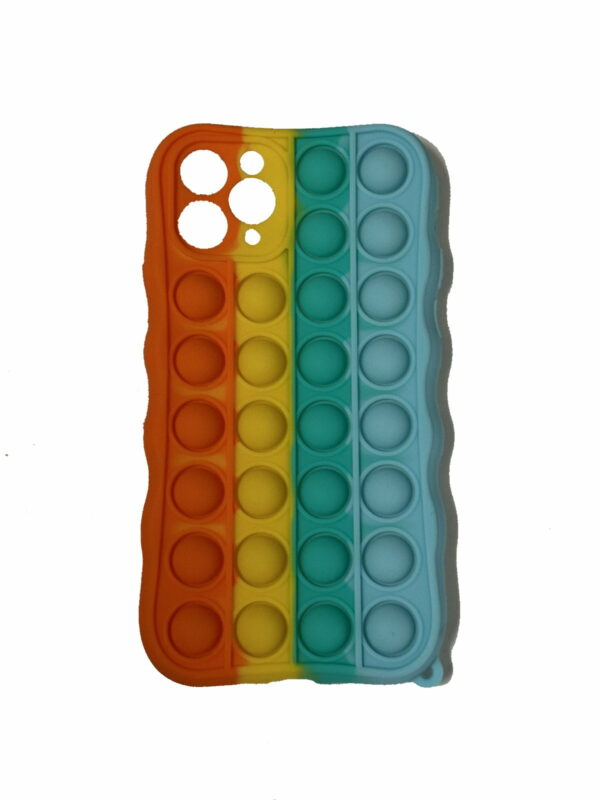 OEM Θήκη πλάτης Σιλικόνης Πολύχρωμη Fidget Multicolour with Pop it για Iphone 11 Pro
