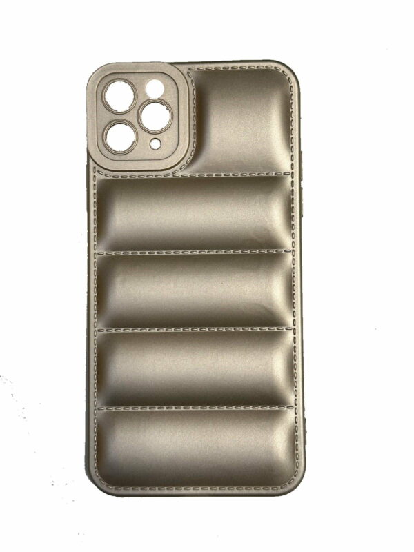 OEM Θήκη Πλάτης Σιλικόνης Puffer Jacket για Iphone 11 Pro Max Χρώμα: Χρυσό