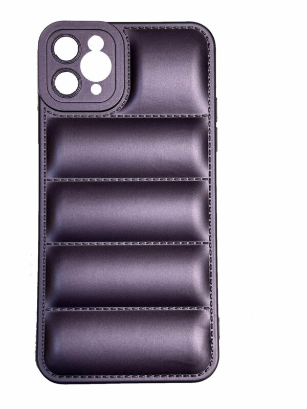 OEM Θήκη Πλάτης Σιλικόνης Puffer Jacket για Iphone 11 Pro Max Χρώμα: Μώβ