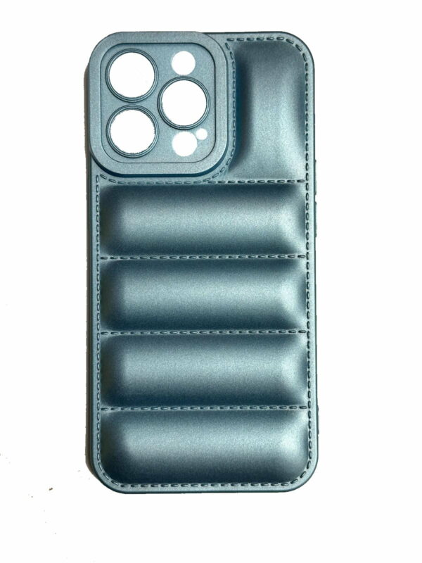 OEM Θήκη Πλάτης Σιλικόνης Puffer Jacket για Iphone 13 Pro Χρώμα: Γαλάζιο