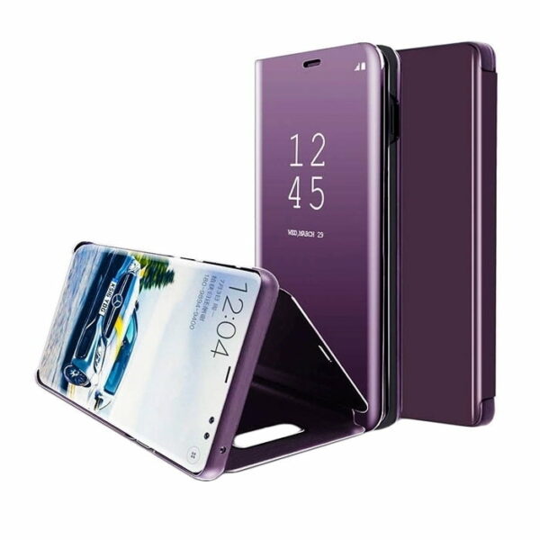 OEM Θήκη Clear View Stand Για Samsung Galaxy A10S A107F Χρώμα: Μώβ