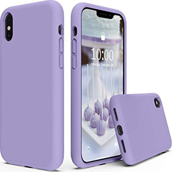 OEM Θήκη Σιλικόνης Soft TPU Back Cover Για Iphone X/XS Χρώμα: Λιλά