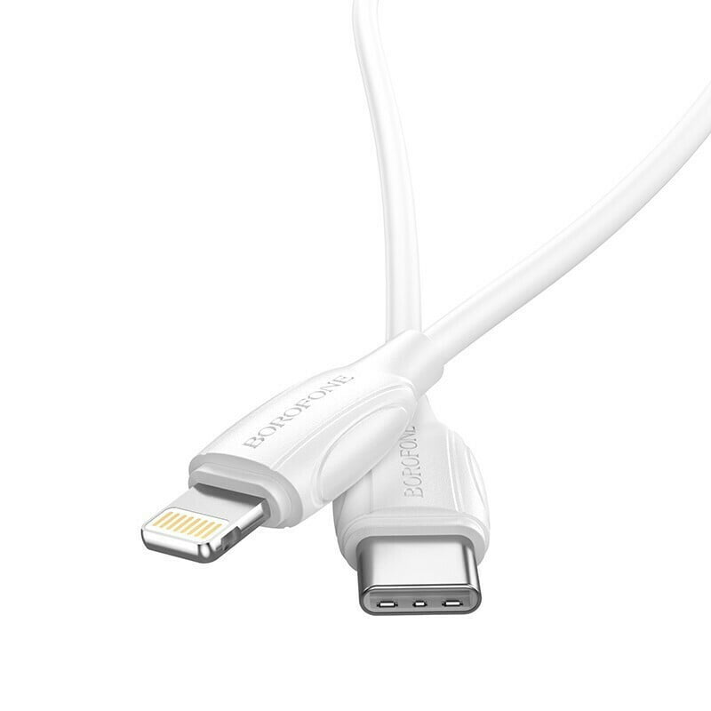 Borofone BX19 USB-C to Lightning Cable 20W Λευκό 2m - Image 1