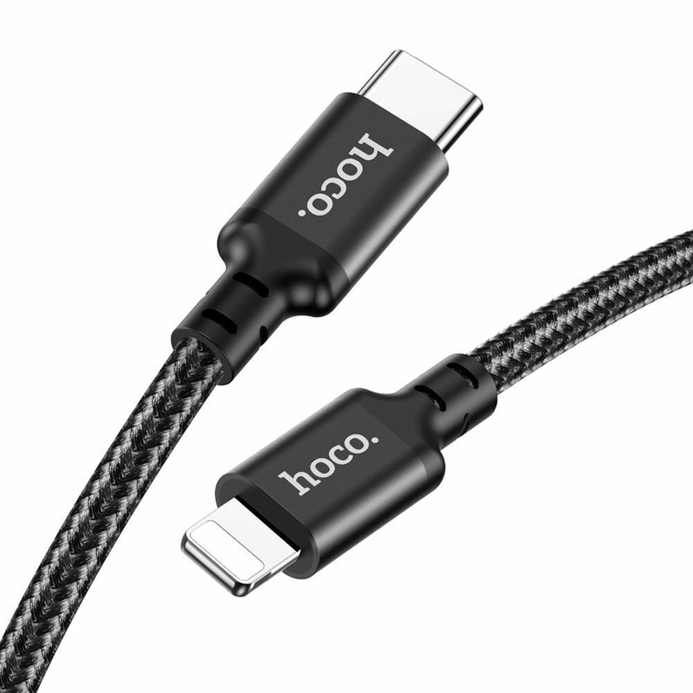 Hoco X14 Braided USB-C to Lightning Cable Μαύρο 3m - Image 1