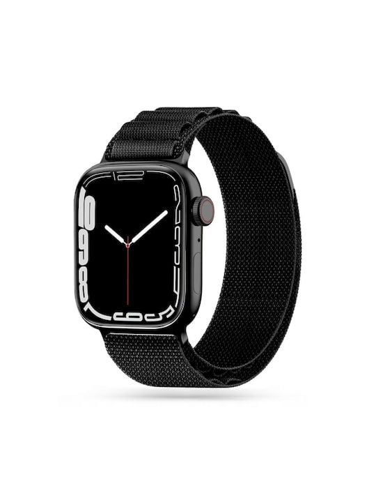 OEM Nylon λουράκι για Apple Watch 42/44/45/49mm Χρώμα: Μαύρο