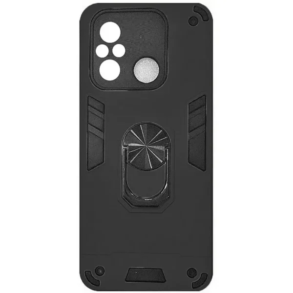 Θήκη Motomo Tough Armor With Ring για Xiaomi Redmi 12C Χρώμα: Μαύρο