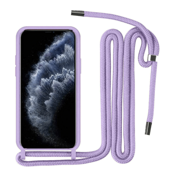 OEM Θήκη Back Cover Σιλικόνης με Λουράκι για Samsung Galaxy S23 Plus Χρώμα: Λιλά