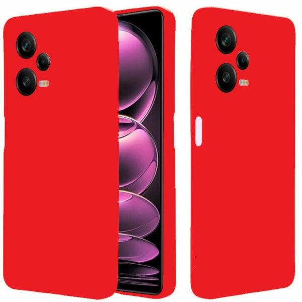 OEM Θήκη Σιλικόνης Back Cover για Xiaomi Redmi Note 12 Pro 5G Χρώμα: Κόκκινο - Image 1