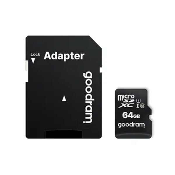 GOODRAM S1A0 Κάρτα Μνήμης MicroSD 64GB UHS-I 100MB/s Με Προσαρμογέα SD