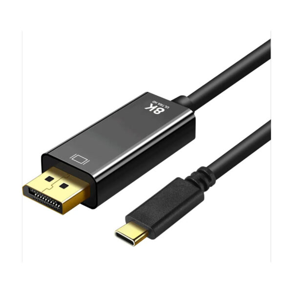 ART oem C5-2 Καλώδιο Type C / DisplayPort 1.4 8K 60Hz 1.8m Μαύρο