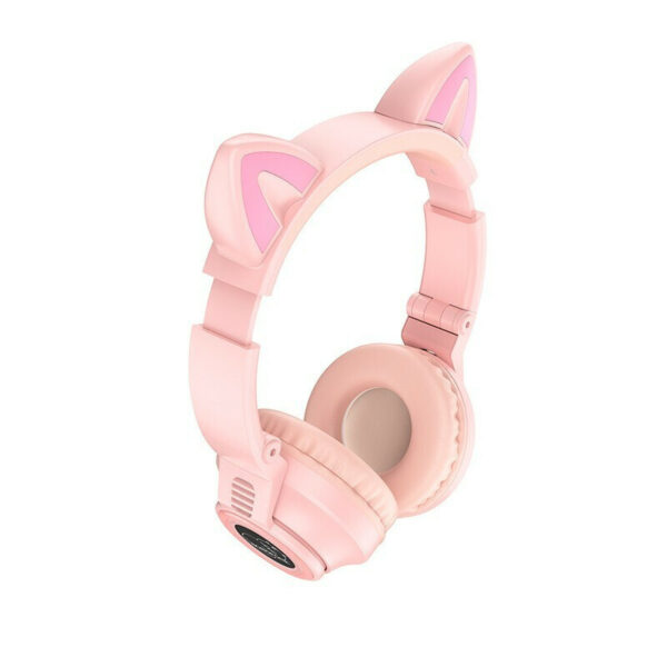 Borofone BO18 Ασύρματα Bluetooth Over Ear Ακουστικά Ροζ
