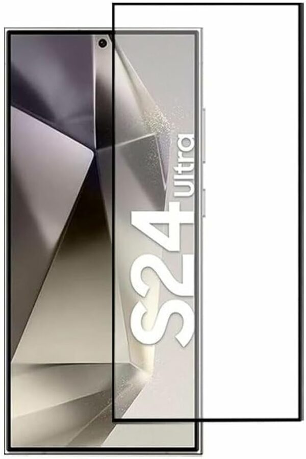 Τζαμάκι Προστασίας/Tempered Glass Full Glue για Samsung S24 Ultra: Μαύρο