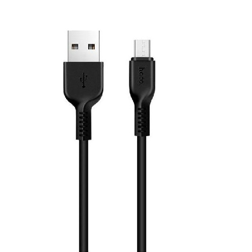 Hoco Regular USB 2.0 to micro USB Cable Μαύρο 2m