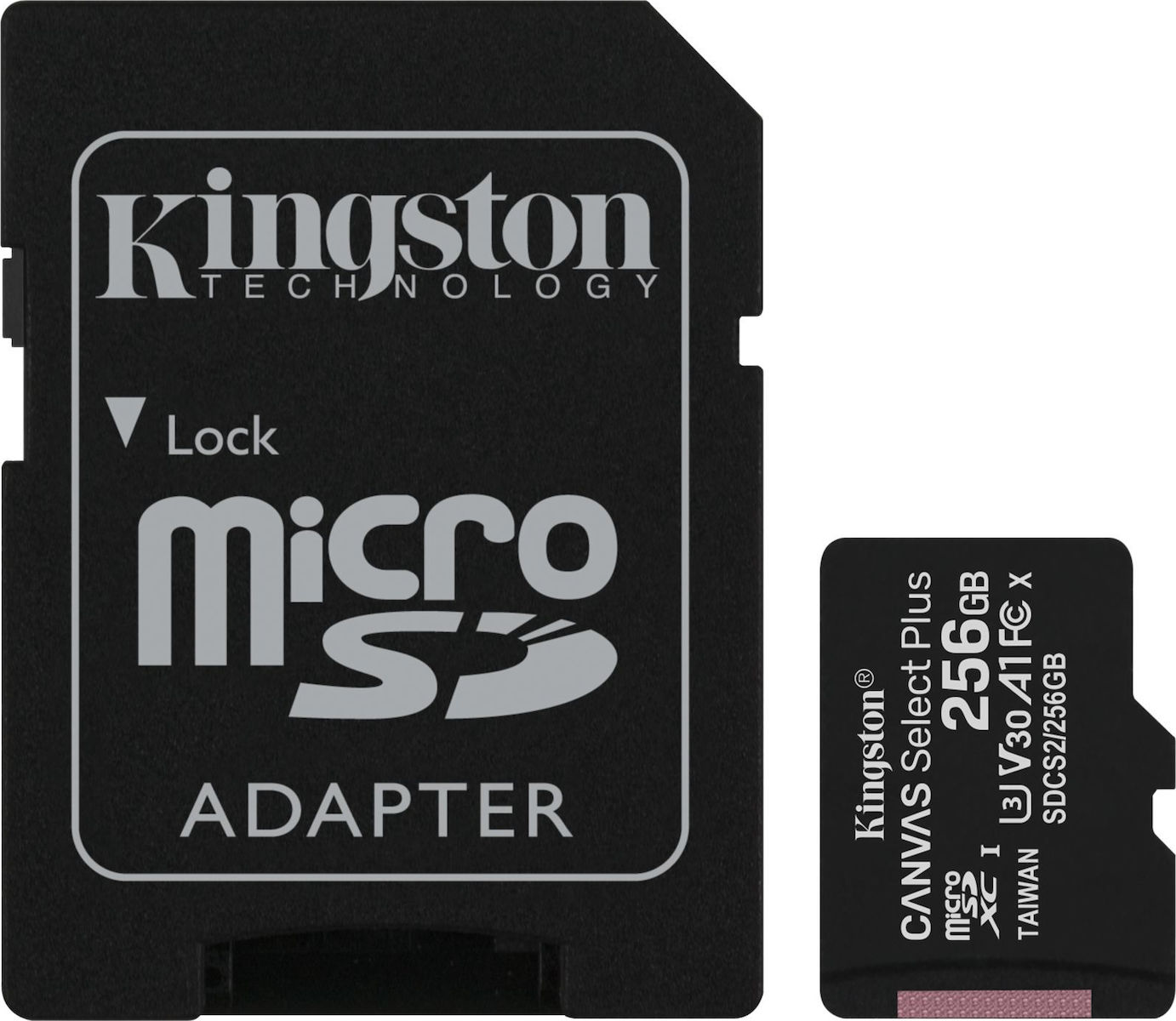 Kingston Canvas Select Plus microSDXC 256GB U3 V30 A1 with Adapter
