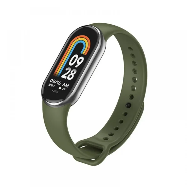 ΟΕΜ Λουράκι Σιλικόνης Για Xiaomi Mi Band 8 - Πράσινο Λαδί
