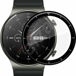 Oem Full Tempered Glass 2.5D 0.3mm Για Xiaomi Watch S1 Stainless Steel 46MM Χρώμα: Μαύρο