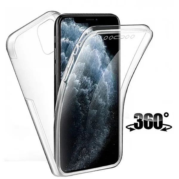 OEM Θήκη Σιλικόνης Μπρος/Πίσω για iPhone 15 Pro Max Χρώμα: Διάφανo