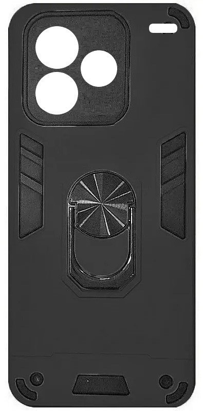 Hybrid Shockproof Armor Case With Rotating Ring Redmi Note 13 Pro Plus 5G - Μαύρη