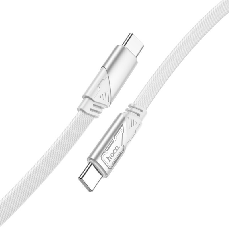 Hoco U119 USB 2.0 Cable USB-C male - USB-C 60W Λευκό 1.2m