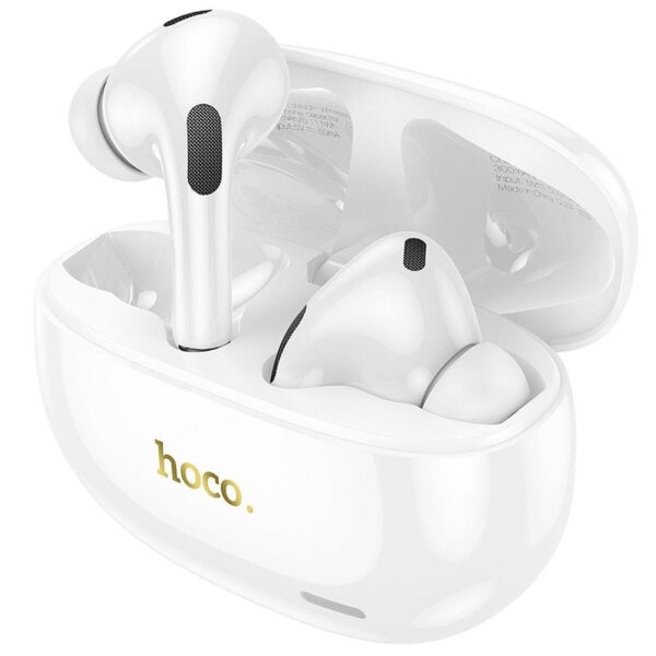 Hoco EW60 Plus Norman In-ear Bluetooth Handsfree Ακουστικά με ANC - White