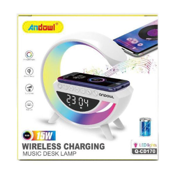 Andowl Ασύρματος Φορτιστής (Qi Pad) 15W Λευκός (Q-CD170)