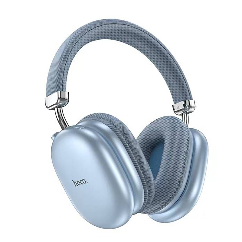 Ακουστικά Hoco W35 MAX Ασύρματα / Ενσύρματα Over Ear Ακουστικά με 40 ώρες Λειτουργίας Μπλέ Ανοιχτό