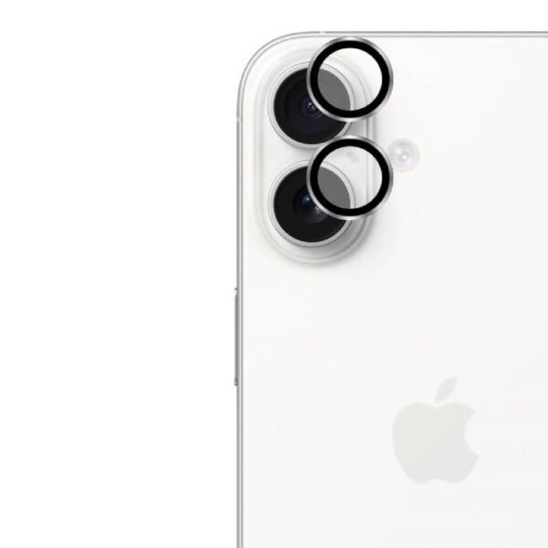Μεταλλικό Τζαμάκι Κάμερας Tempered Glass για iPhone 16/16 Plus – Ασημί
