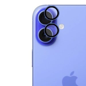 Μεταλλικό Τζαμάκι Κάμερας Tempered Glass για iPhone 16/16 Plus – Μπλέ