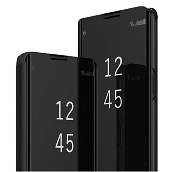 Clear View Cover Samsung Galaxy S20 Plus - Μαύρη - Image 1