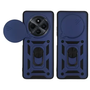Θήκη Xiaomi Redmi 14C / Poco C75 Tech-Protect Camshield Pro Ανθεκτική με Κάλυμμα για την Κάμερα Με Ring Holder - Μπλέ