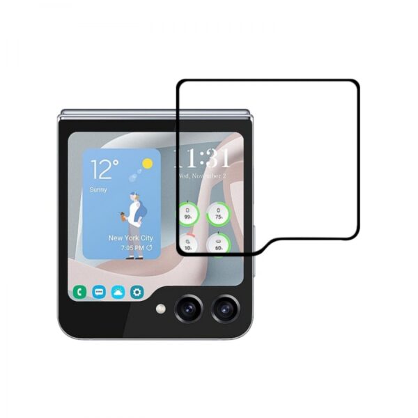 Samsung Galaxy Z Flip 6 5G Προστατευτικό Τζαμάκι πίσω Οθόνης Black