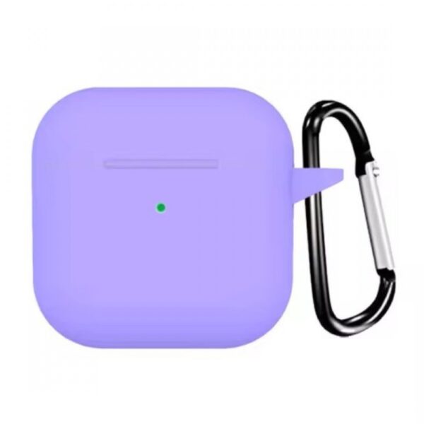 OEM Θήκη Σιλικόνης με Γάντζο σε Λιλά χρώμα για Apple AirPods 4