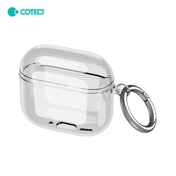 COTECi MS-018 Προστατευτική Θήκη για Apple AirPods 4 Ακουστικά με Keychain Hook  - Χρώμα: Διάφανο - Image 1