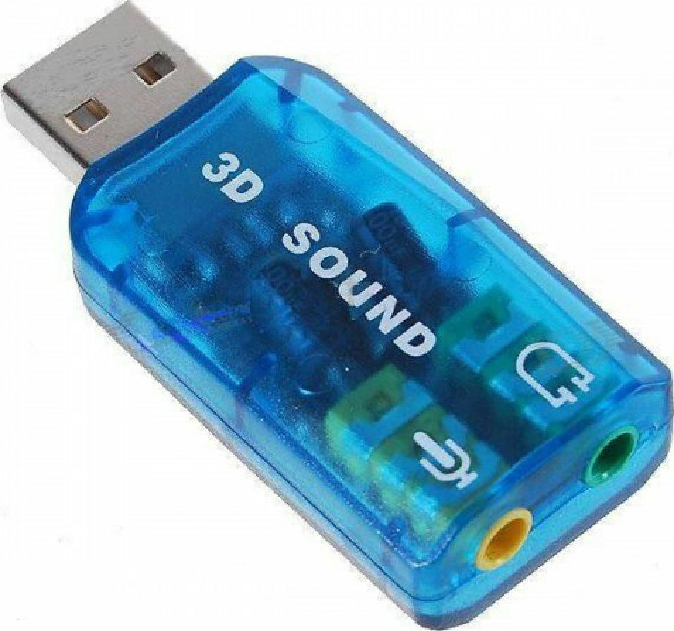 Εξωτερική κάρτα ήχου 5.1 USB to 3.5mm για PC/MAC/Linux