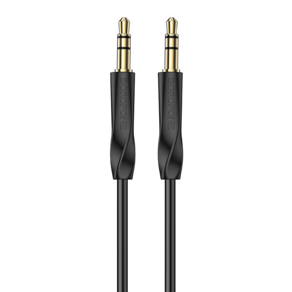 Borofone BL16 Καλώδιο Aux Jack to Jack 3.5mm 1m - Χρώμα: Μαύρο - Image 1