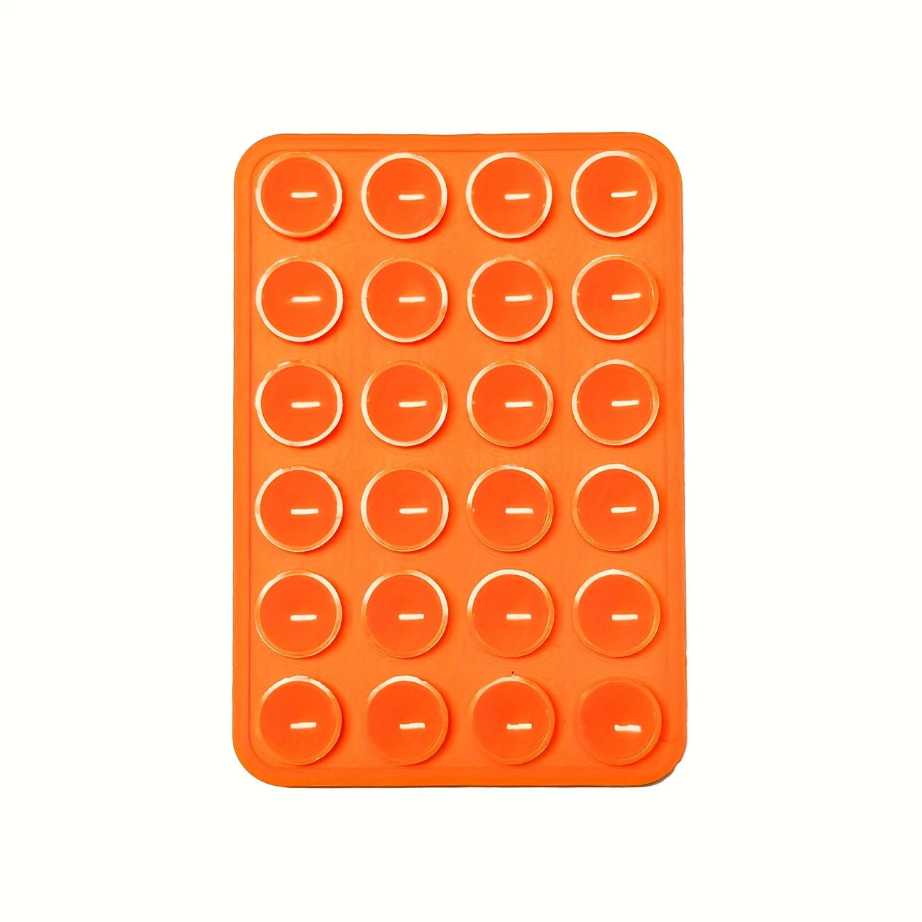 OEM Βεντούζα για Selfies Από Σιλικόνη Με Αυτοκόλλητη Βάση Ορθογώνιο Σχήμα – Πορτοκαλί