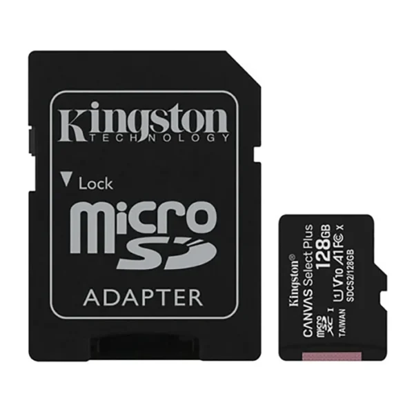 Κάρτα Μνήμης Micro SD Kingston Canvas Select Plus 128GB με αντάπτορα (SDCS2/128GB) - Image 1