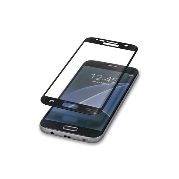 5D Full Cover Προστασία Οθόνης Tempered Glass 9H για Samsung Galaxy S6 EDGE (G925) – Μαύρο - Image 1