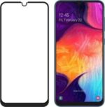 Samsung Galaxy A40 A405F Full Cover 9H Tempered Glass Screen Protector with Full Glue Black (oem) - Image 2