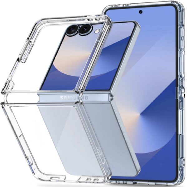 Θήκη Σιλικόνης για Samsung Galaxy Z Flip7 5G - Διαφανής - Image 1