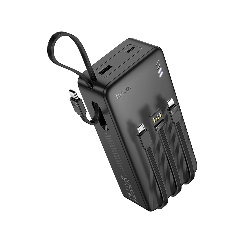 Hoco J146B Power Bank 30000mAh 20W με Θύρα USB-A και Θύρα USB-C Μαύρο