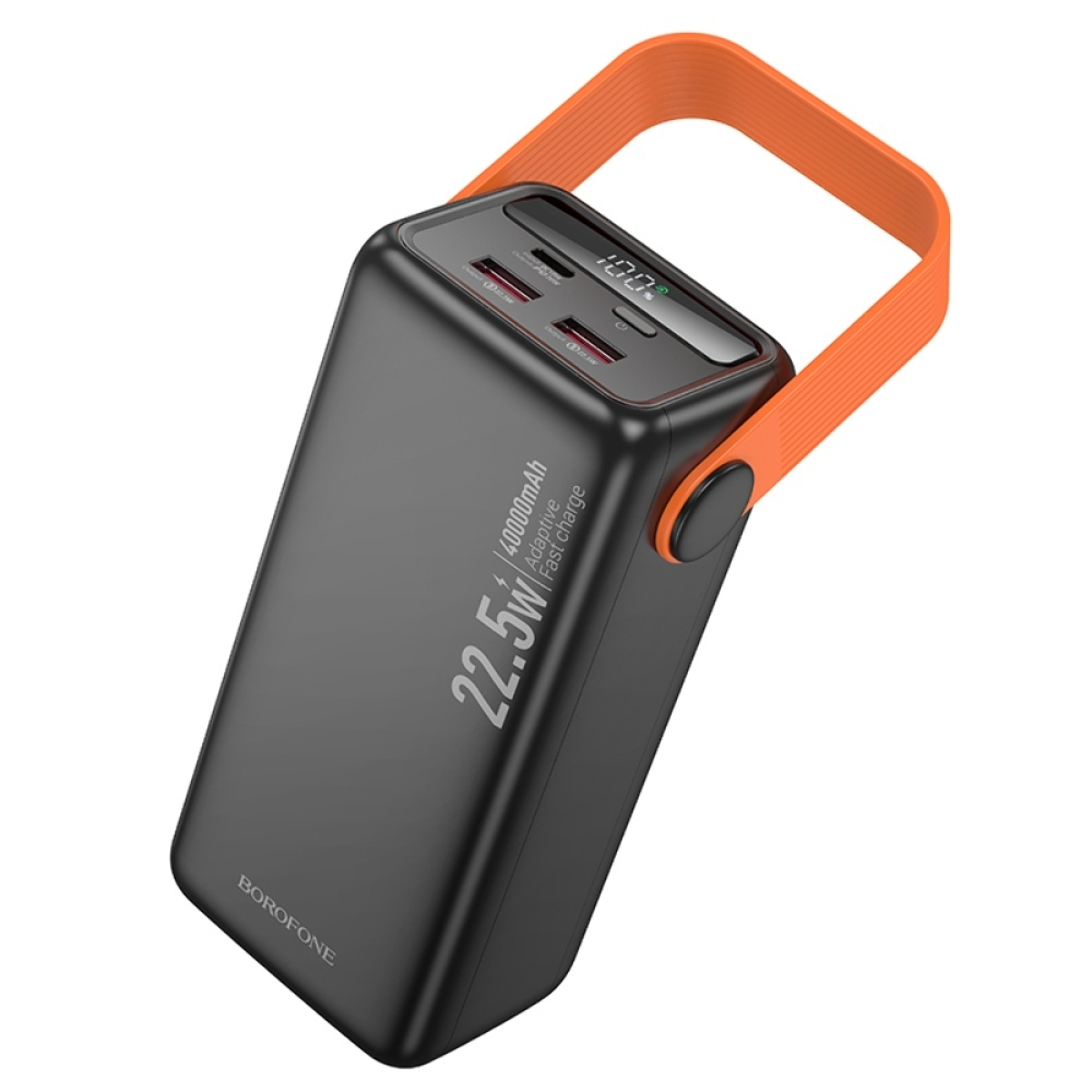 Borofone Power Bank 40000mAh 22.5W με Θύρες USB-A και USB-C Μαύρο BJ66